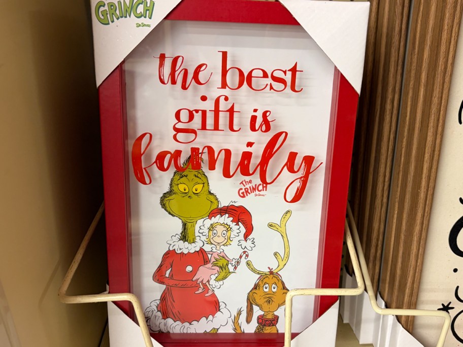 best gift is family grinch decor 