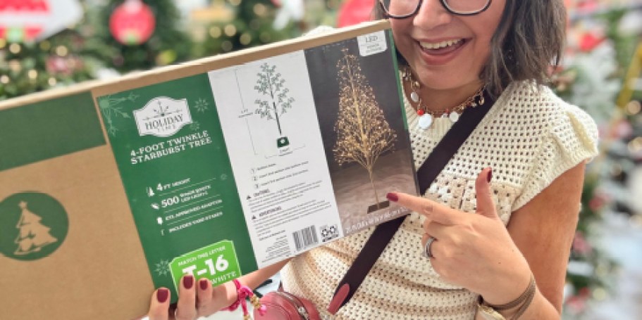 75% Off Walmart Christmas Tree Clearance | Includes Viral Twinkle Tree – ONLY $11.96!