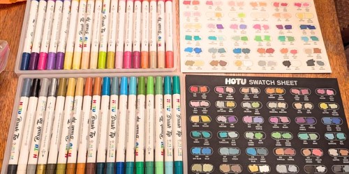 Dual-Tipped Acrylic Paint Markers w/ 72 Colors Just $13.91 on Amazon