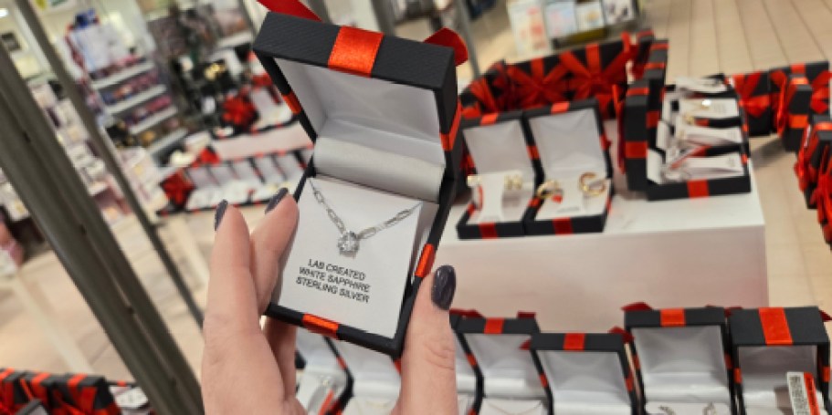 JCPenney Sterling Silver White Sapphire Necklaces Only $10 (Reg. $50)