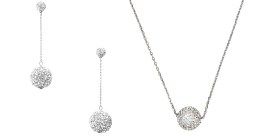 kate spade earrings and necklace