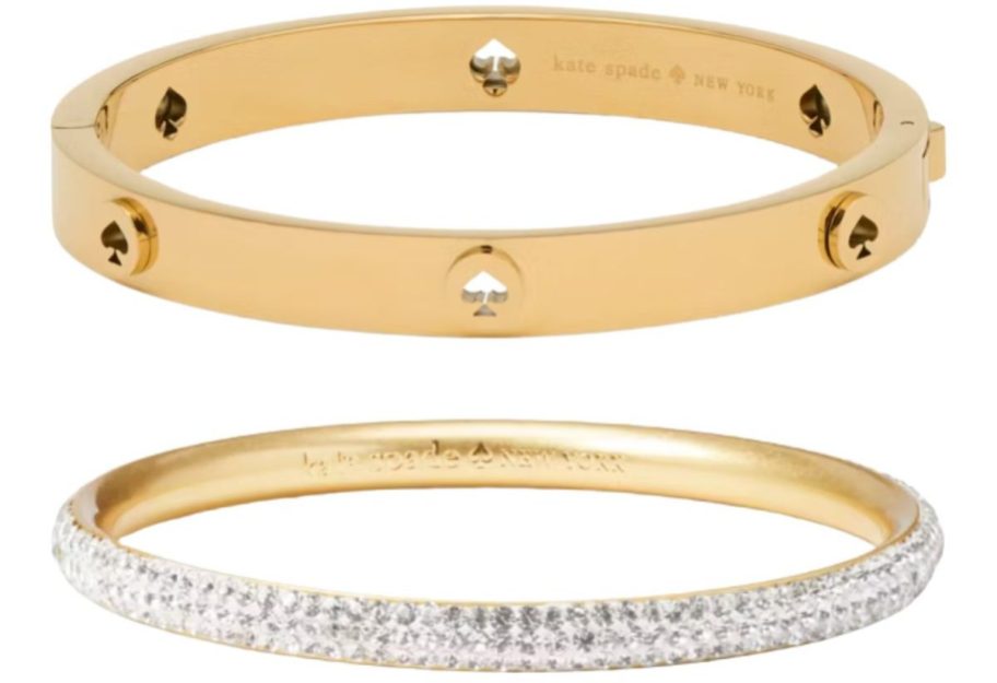two kate spade bangles