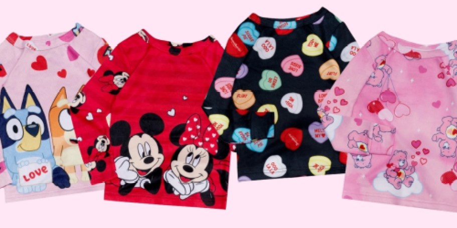 Kids Valentine’s Day Pajama Sets ONLY $3 on Walmart.com