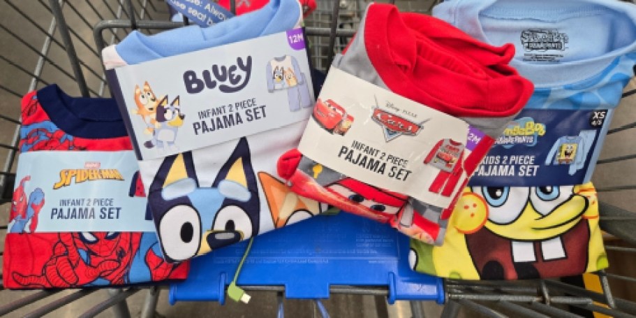 Kids Character Pajama Sets ONLY $5 on Walmart.com