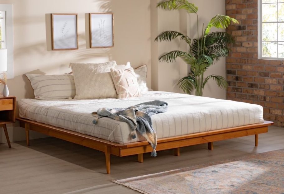 king platform bed