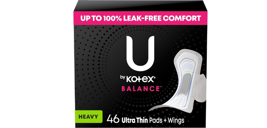 box of kotex pads 