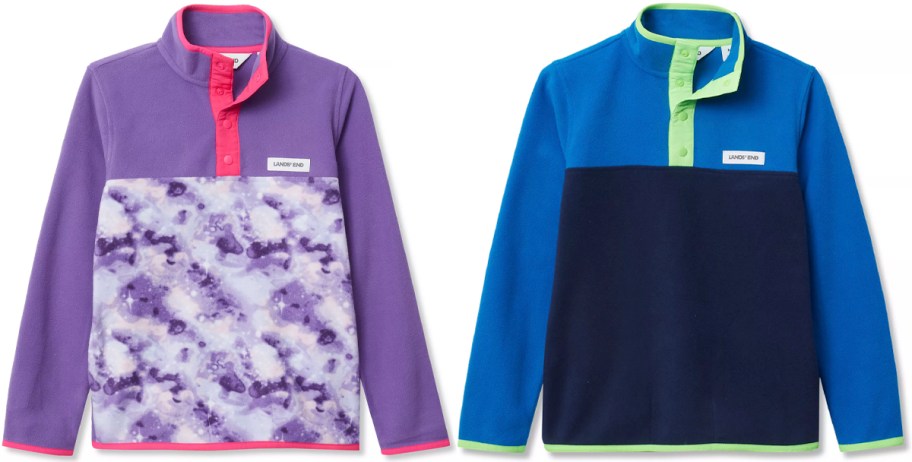 purple and blue kids jackets