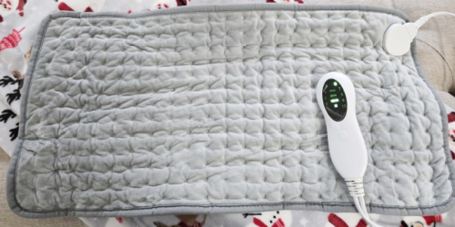 Large Heating Pad Just $13.91 on Amazon | Heats Up Quickly + Washable