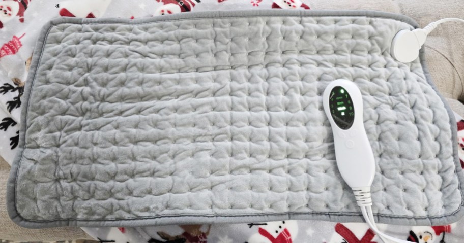grey heating pad