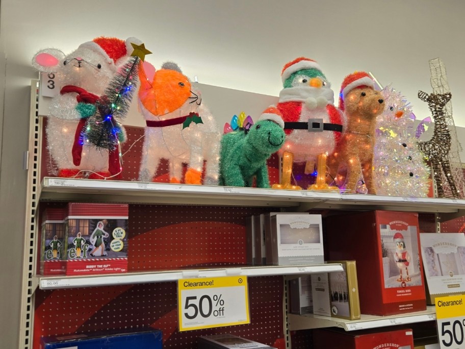 outdoor holiday lighted decor