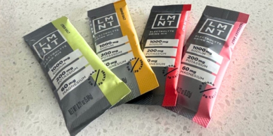 Four LMNT Electrolyte Drink Mix 10-Counts Just $11 Each at Target