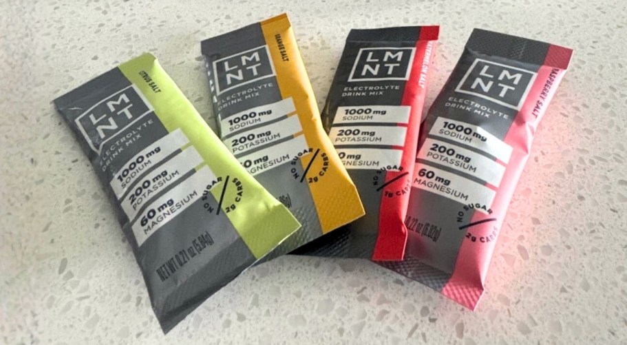 Four LMNT Electrolyte Drink Mix 10-Counts Just $11 Each at Target