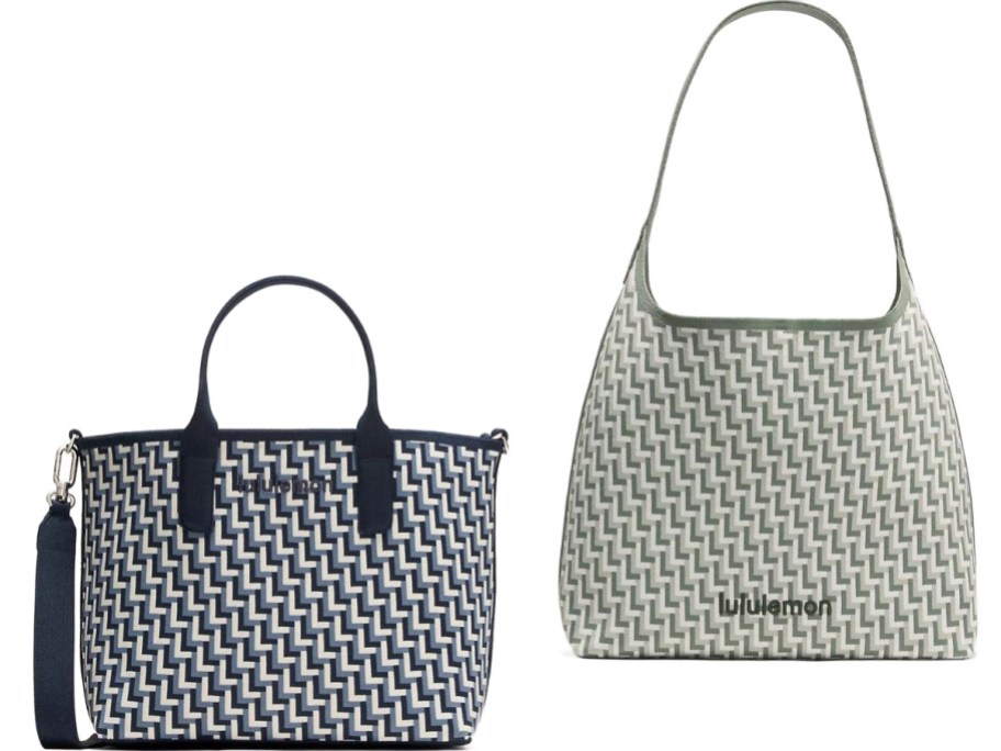 Stock images of two luluemon bags