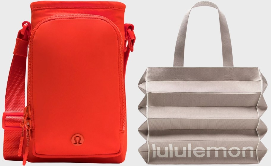 waterbottle crossbody and tote bag