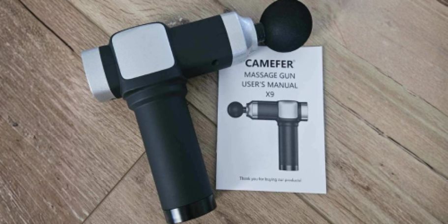 Massage Gun w/ 6 Attachments Only $14 Shipped for Amazon Prime Members