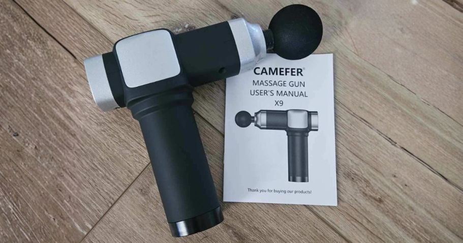 Massage Gun w/ 6 Attachments Only $14 Shipped for Amazon Prime Members