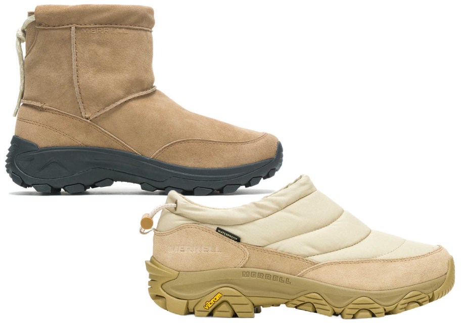 Two pairs of mens boots from Merrell.