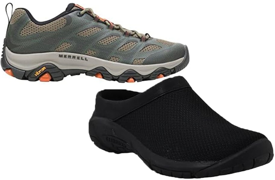 gray and black sneakers 