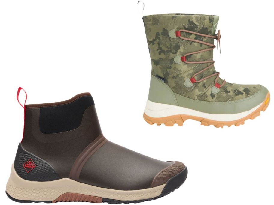 men and woman muck boots