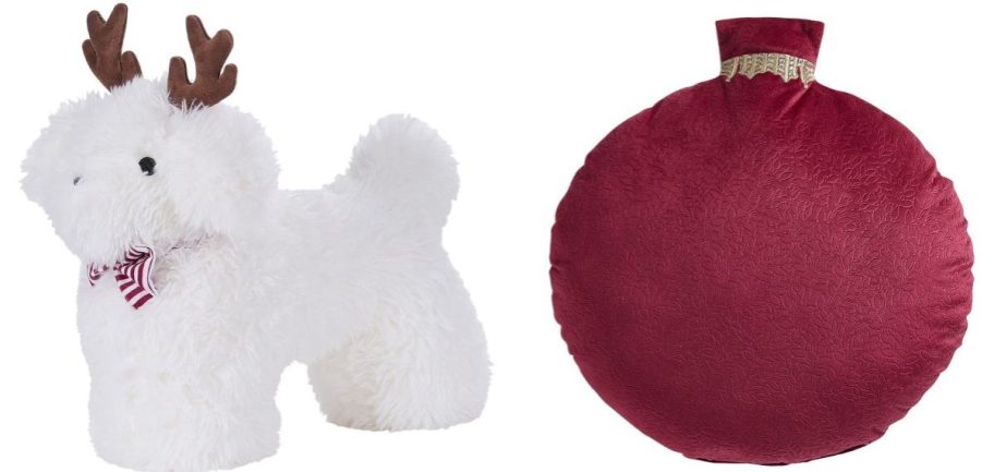 my texas house dog and ornament pillows