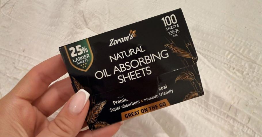 100 Natural Oil Blotting Sheets Only $5 Shipped on Amazon