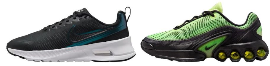 two nike air max shoes
