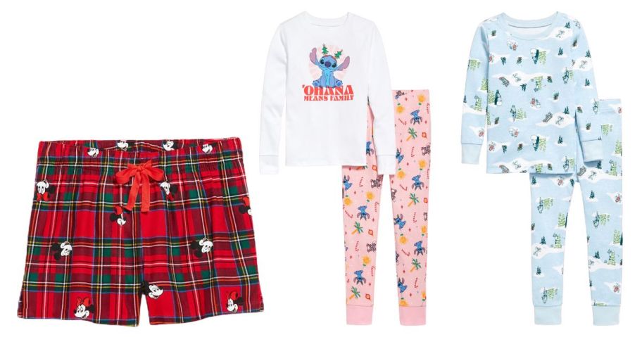 old navy disney boxers and kids pajamas