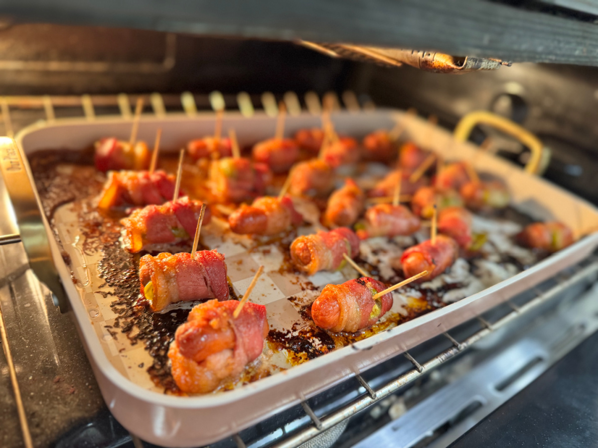 These Bacon Wrapped Smokies are Sweet Heat Perfection (Perfect New Year’s Eve App!)