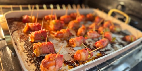 These Bacon Wrapped Smokies are Sweet Heat Perfection (Perfect New Year’s Eve App!)