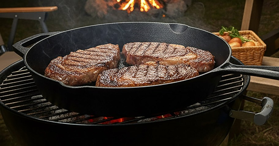 Ozark Trail Cast Iron 15″ Skillet Only $24.47 on Walmart.com (We Think It’s as Good as Lodge!)