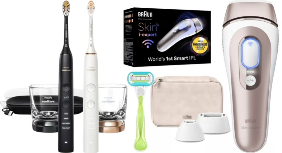 philips toothbrushes and braun electrolysis device