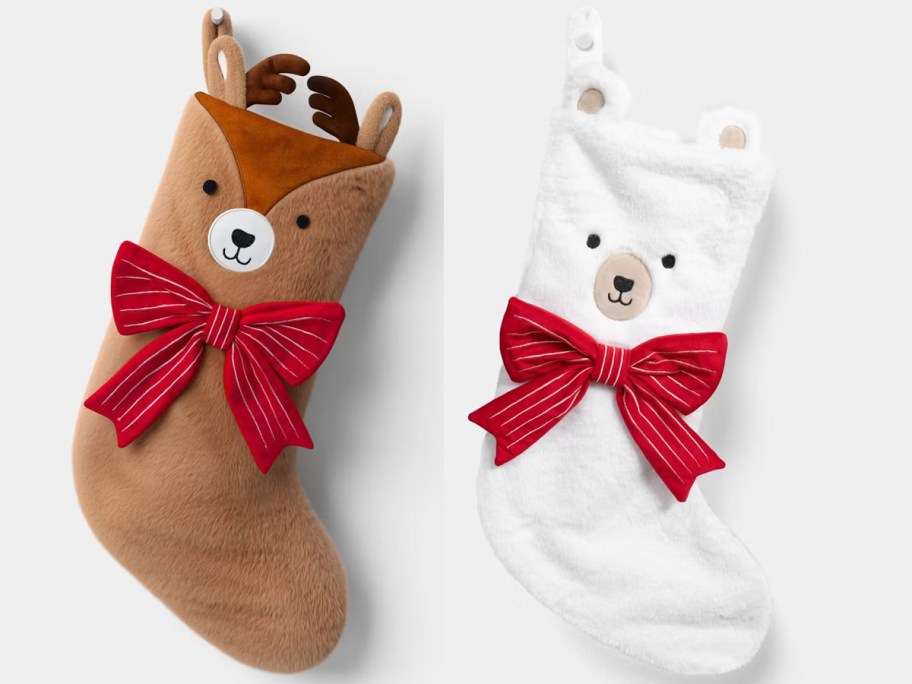 reindeer and polar bear stockings 