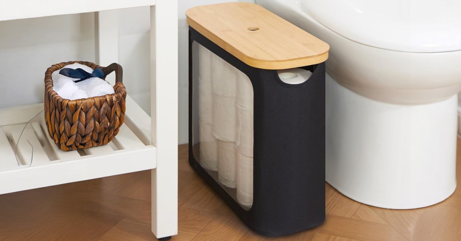 Slim Toilet Paper Storage Basket Just $10.49 on Amazon