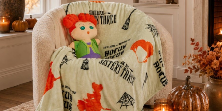 Hocus Pocus Character Pillow & Blanket Sets Just $24.96 on SamsClub.com