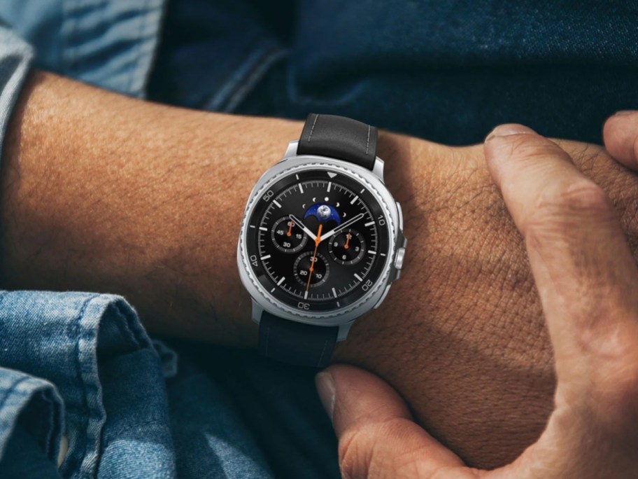 samsung galaxy watch on a wrist