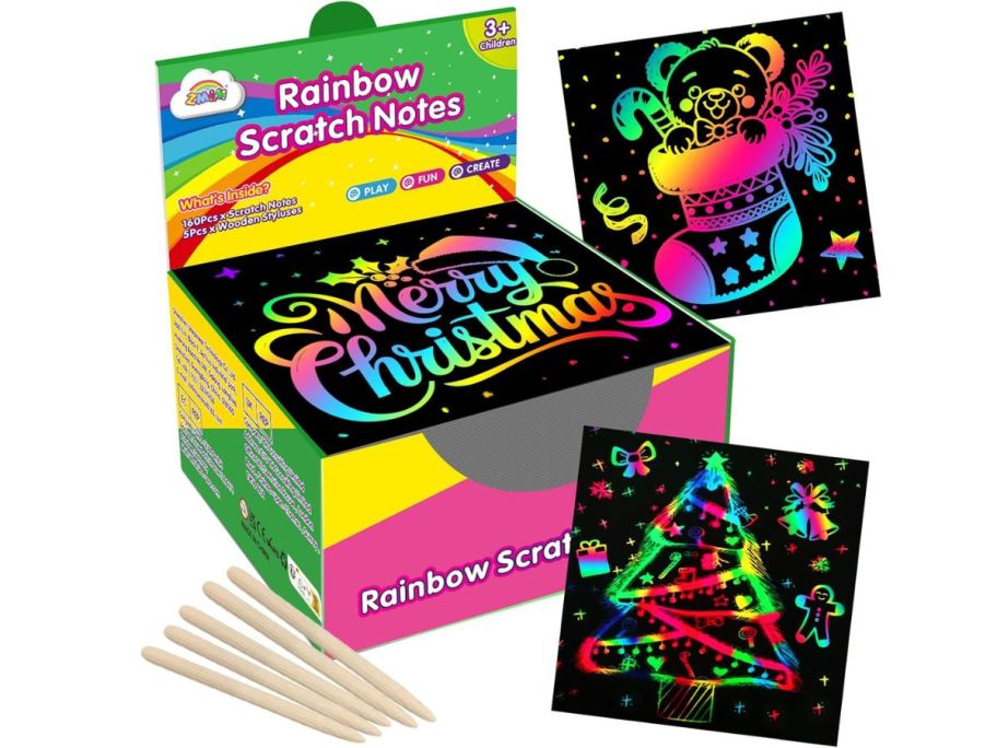 Scratch Art Paper 165-Piece Set