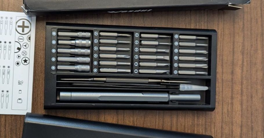 Multi-Bit Screwdriver Set Only $6.99 on Amazon (Gift Idea for the DIYer on Your List!)