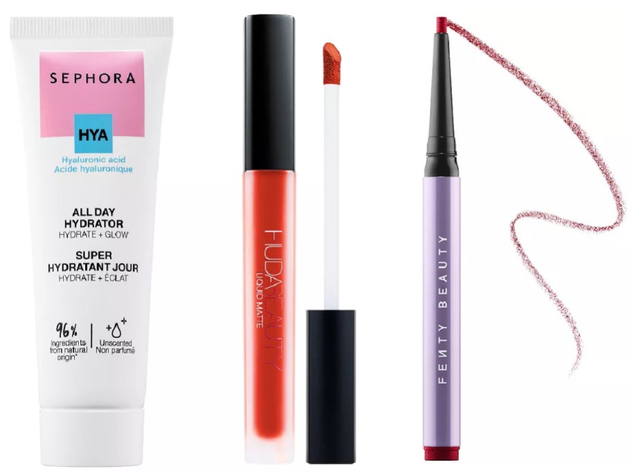 Three makeup items from Sephora.