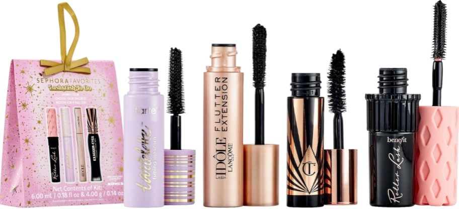 four piece mini mascara set