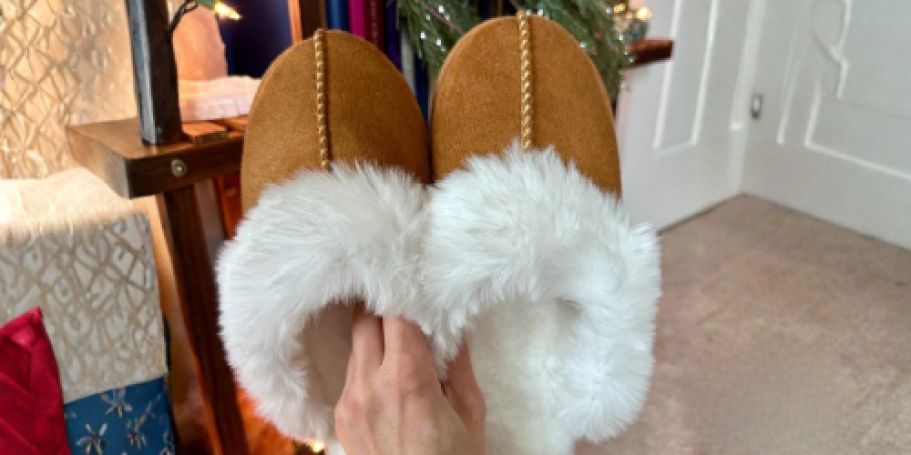 Fuzzy Women’s Slippers Under $10 on Amazon (Fun Galentine’s Day Gift)