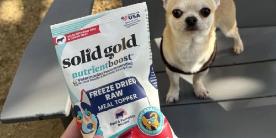 50% Off Solid Gold Dog Food Topper on Amazon