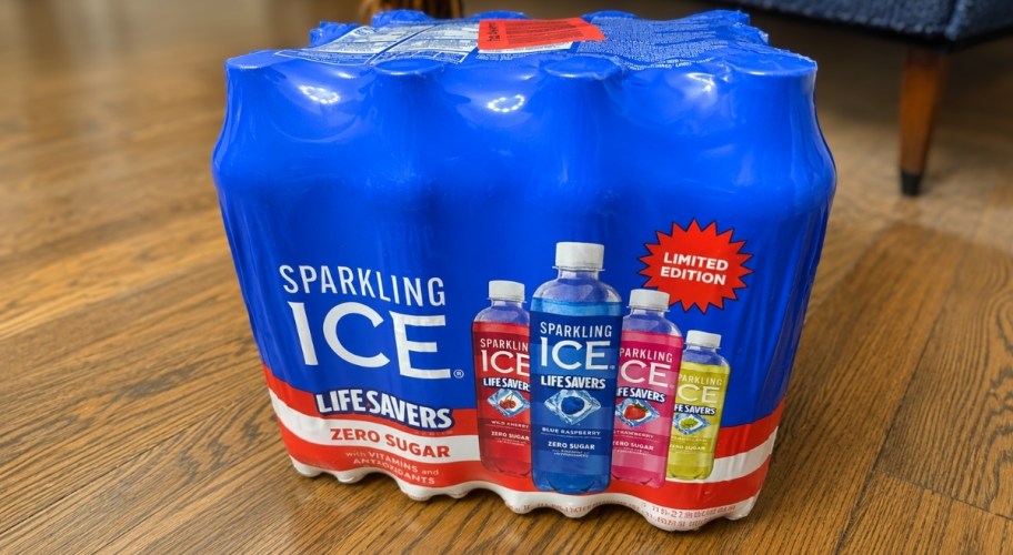  a 12 pack of sparkling ice drinks