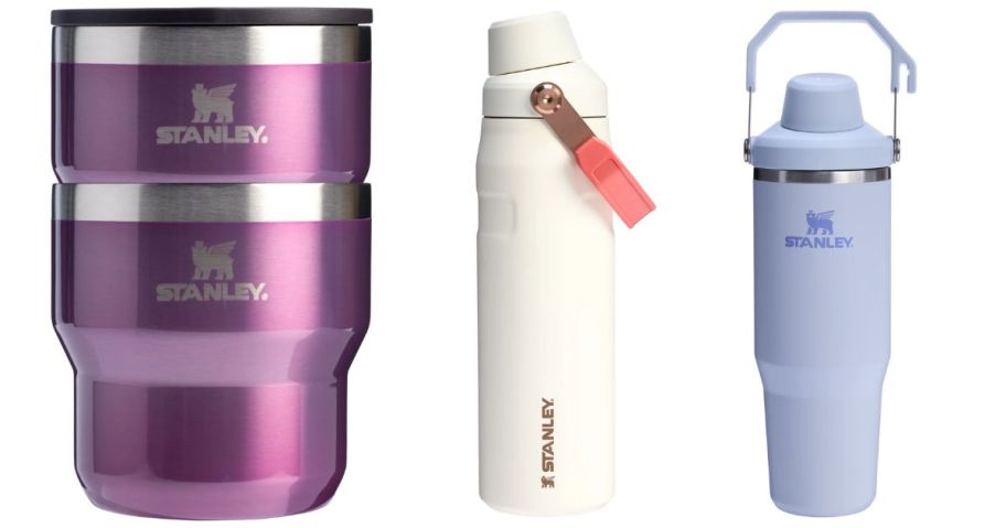 stanley stacking cup, bottle, and tumbler