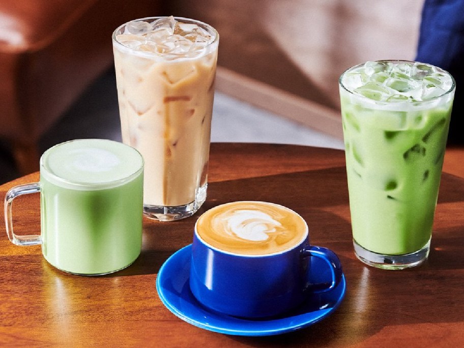 New protein caramel drinks at Starbucks.