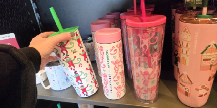 This NEW Starbucks x Roller Rabbit Holiday Collab Makes Every Sip Merry
