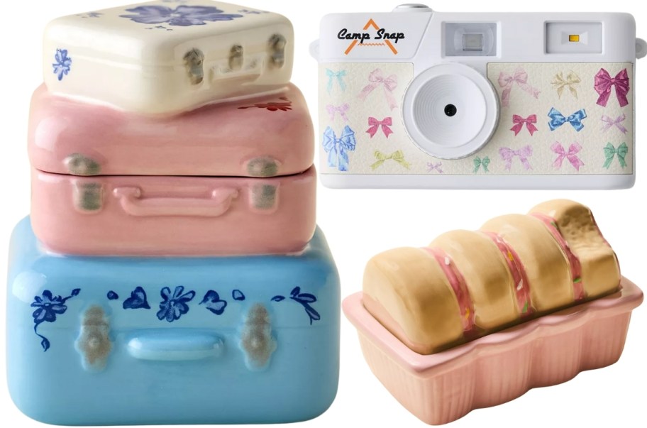 ceramic stash box and candle with digital camera