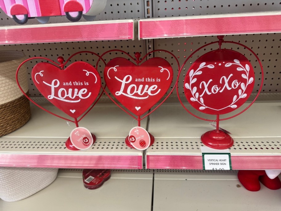 heart shaped tabletop decor