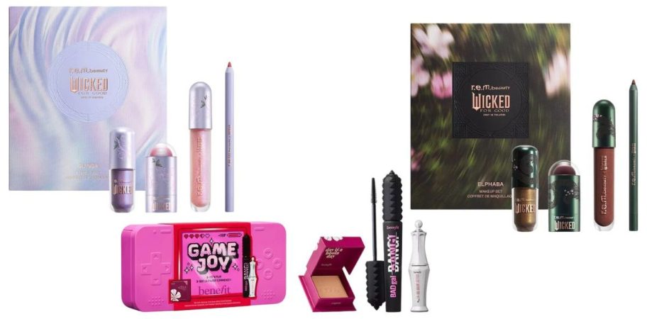 three beauty gift sets