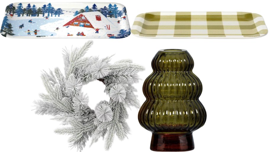 Various Christmas decor from Target.