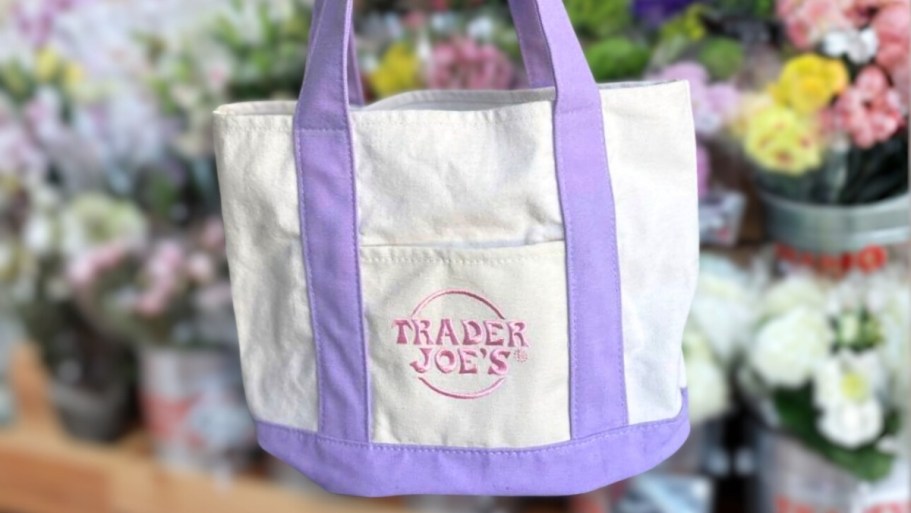 Trader Joe’s $2.99 Mini Canvas Tote Bags Are Back in Pastel Colors